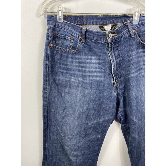 Lucky Brand Jeans Size 36x34 Mens Vintage Y2K Denim Medium Wash Straight Leg - Picture 3 of 9